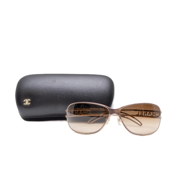 Chanel 4149 c.304/13 Y2K Sunglasses – Cut-Out Logo, Brown Gradient Lenses, Made - Picture 1 of 7